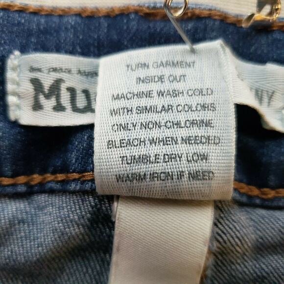 Mudd Y2K Women’s Sz 5 Skinny Jeans Dark Wash Stretch Distressed Denim Y2K Torn - Picture 10 of 10